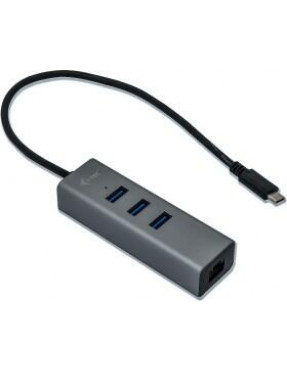 i-tec USB 3.0 Metal HUB 3 Port mit Gigabit LAN Adapter