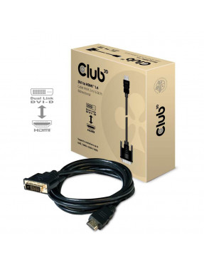 Club3d Club 3D HDMI Adapterkabel 2m HDMI zu DVI-D bidirektio