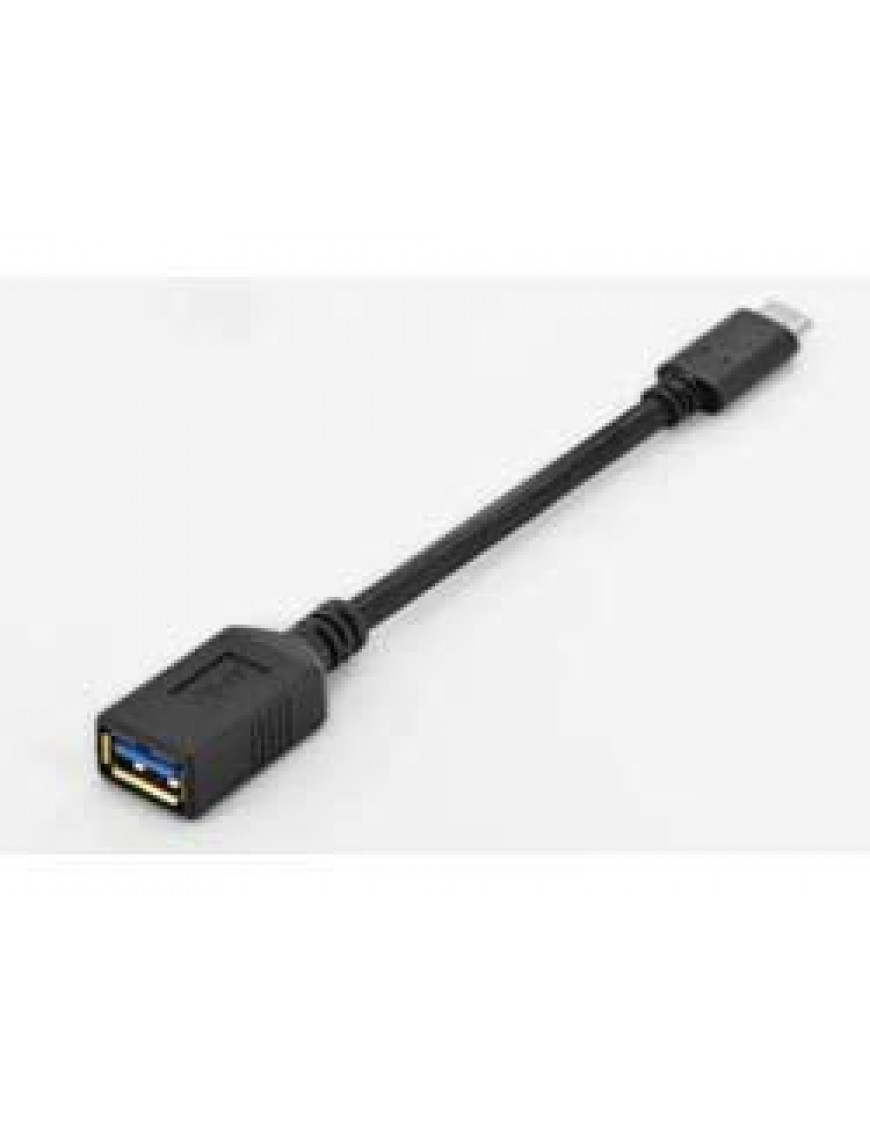 Digitus USB 3.1 Kabel 0,15m Typ-C zu Typ-A OTG St./Bu. schwa