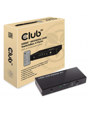 Club3d Club 3D SenseVision HDMI 2.0 4K 60Hz UHD Switchbox 4-