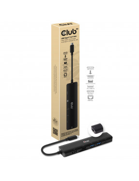 Club3d Club 3D USB-C 3.2 7in1 Hub HDMI 4K60HZ mit SD TF Card