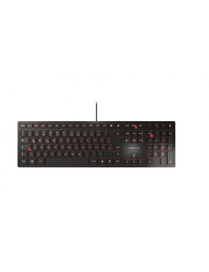 Cherry KC 6000 Slim Keyboard USB schwarz JK-1600DE-2