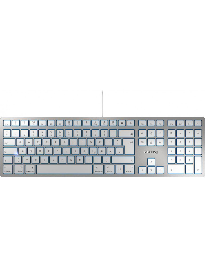 Cherry KC 6000 Slim For Mac Tastatur USB silber