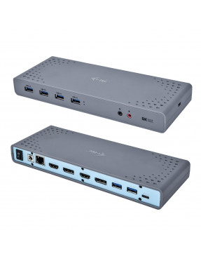 i-tec USB-C/A 4K Dual Display Docking Station HDMI/DP/6xUSB/