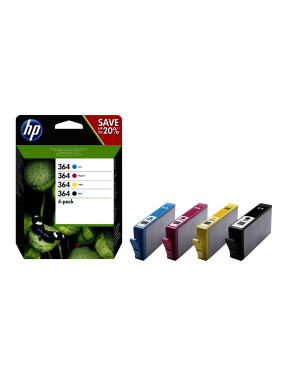 HP 364 Original Value Pack Tintenmultipack schwarz gelb cyan