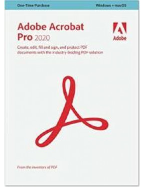 Adobe Acrobat Pro 2020 dt Win/Mac Box Student/Teacher