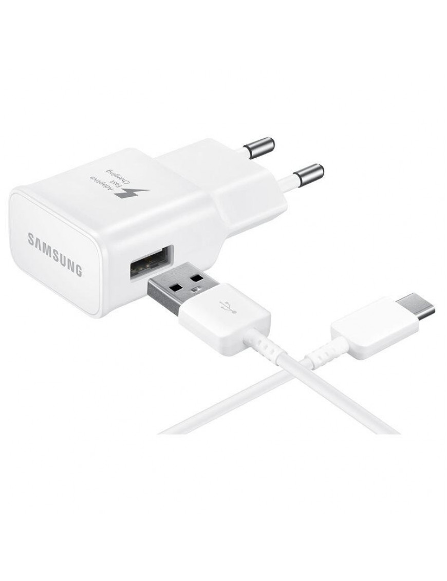 Samsung EP-TA20 Schnellladegerät inkl. USB-C-Kabel, weiß