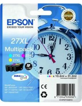 Epson 27XL Druckerpatronen Multipack Gelb Cyan Magenta T2715 Epson 27XL Druckerpatronen Multipack Gelb Cyan Magenta T2715