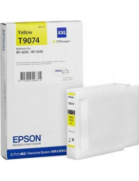 Epson C13T907440 Druckerpatrone T9074XXL Gelb mit hoher Kapa