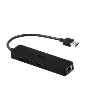 i-tec USB HUB Slim 3-Port USB 3.0 + RJ-45 Gigabit Ethernet A