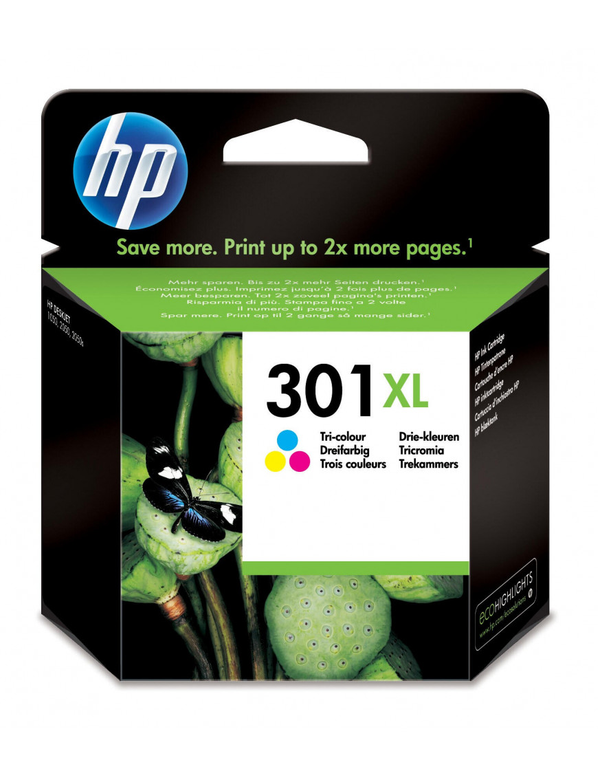 HP CH564EE / 301XL Original Druckerpatrone Farbig (Cyan, Mag HP CH564EE / 301XL Original Druckerpatrone Farbig (Cyan, Mag