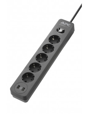 APC Surge Protector - PME5U2B-GR - Steckdosenleiste mit Über