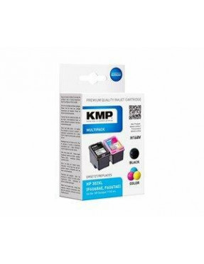KMP Tintenpatronen Multipack Schwarz + Farbig ersetzt HP 302