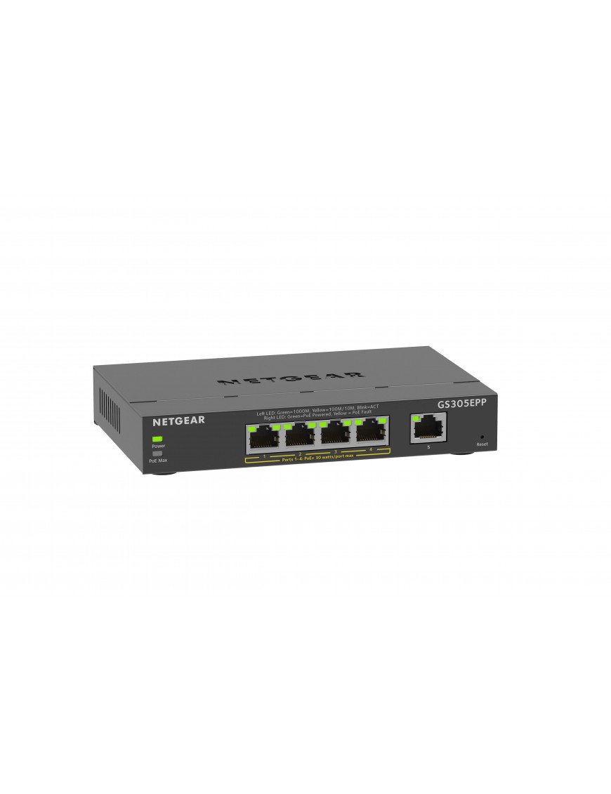 Netgear GS305EPP 5 Port Gigabit PoE+ Smart Managed Plus Swit