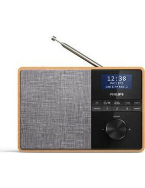 Philips TAR5505/10 portables Radio DAB+ Bluetooth braun/grau
