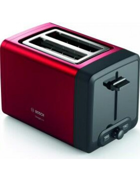 Bosch TAT4P424DE Kompakt Toaster, DesignLine, rot