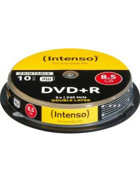 Intenso 8x DVD+R Double Layer 8,5GB 10er Spindel Printable