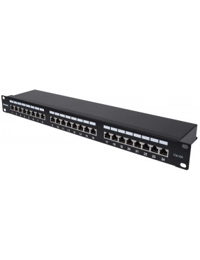 Intellinet 24-Port Cat6a Patchpanel, geschirmt, 24 Ports, FT