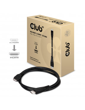 Club3d Club 3D HDMI Kabel 1m mini HDMI zu HDMI 2.0 UHD bidir