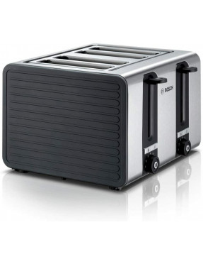 Bosch TAT7S45 Kompakt-Toaster 4-Schlitz grau schwarz