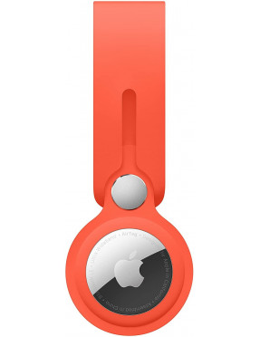 Apple Computer AirTag Anhänger aus Leder rot
