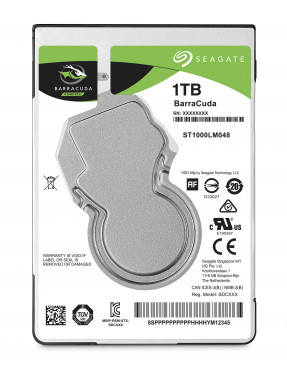 Seagate BarraCuda HDD ST1000LM048 - 1 TB 5400 rpm 128 MB 2,5