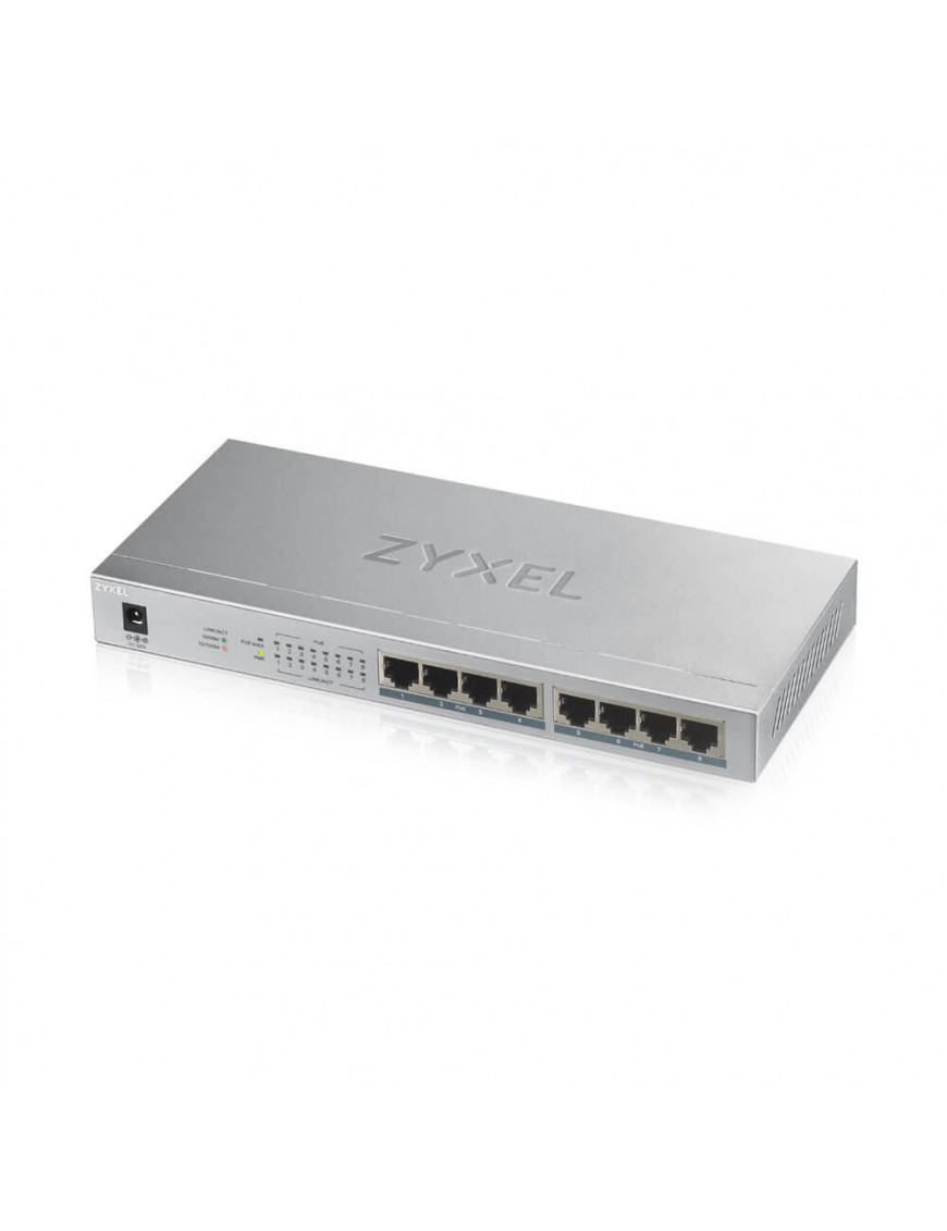 ZyXEL GS1008HP 8-Port Gigabit Unmanaged PoE+ Switch