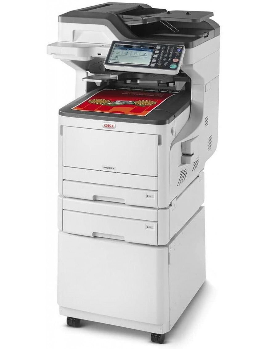OKI MC853dnv Farblaserdrucker Scanner Kopierer Fax LAN A3