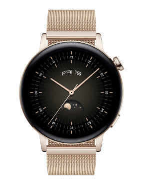 Huawei Watch GT 3 Sport Smartwatch 42mm GPS gold AMOLED-Disp