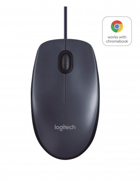 Logitech B100 Kabelgebundene Maus Schwarz Bulk