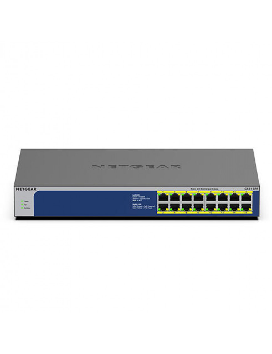 NETGEAR Netgear GS516PP 16x Gigabit Switch 10/100/1000MBit H