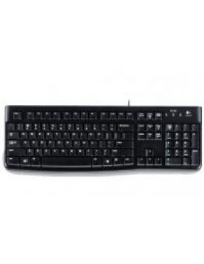 Logitech K120 Kabelgebundene Tastatur US Layout Schwarz