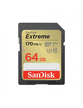 SanDisk Extreme 64 GB SDXC Speicherkarte (2022) bis 170MB/s,