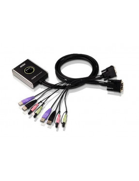 ATEN Aten CS682 2-Port USB DVI Kabel KVM Switch mit Audio un