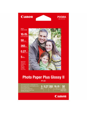 Canon 2311B003 Fotopapier Plus II PP-201, glänzend, 50 Blatt
