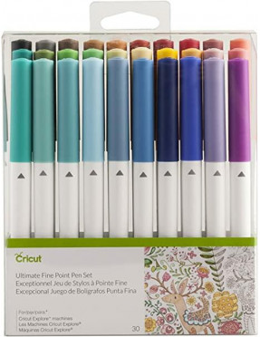 Cricut Ultimate Fine Point Stifte, Mehrfarbig, 30 Stück