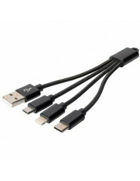 Digitus DIGITUS 3-in-1 Ladekabel, USB A - Lightning + Micro 