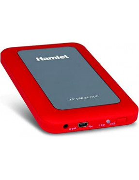 HAMLET BOX PER HDD 2.5IN USB3.0 RED