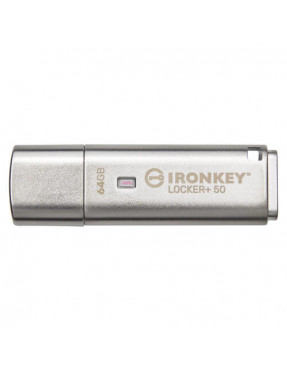 Kingston 64 GB IronKey Locker+ 50 Verschlüsselter USB-Stick 