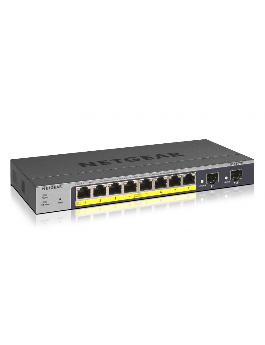 NETGEAR Netgear GS110TPv3 8 Port Gigabit Ethernet Smart Swit
