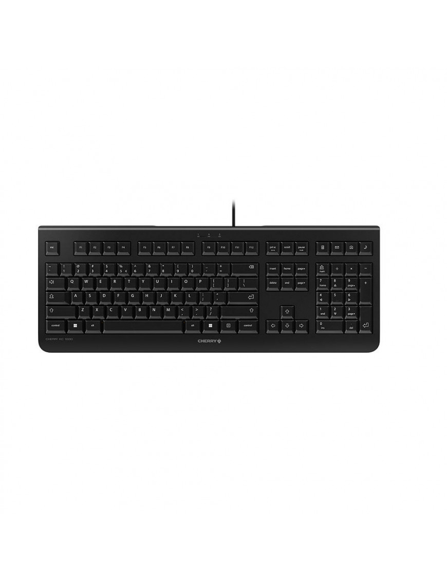 Cherry KC 1000 Keyboard USB schwarz US-Layout JK-0800EU-2