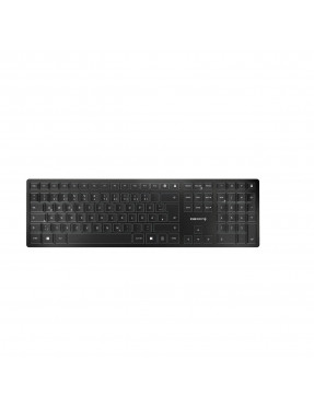 Cherry CHERRY KW 9100 Slim kabellose Tastatur Schwarz-Silber