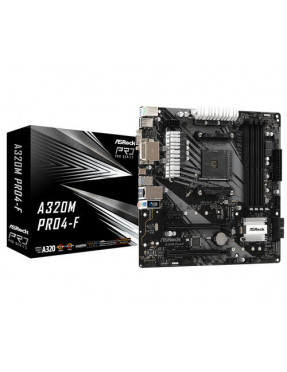ASRock A320M Pro4-F mATX Mainboard Sockel AM4 VGA/DVI/HDMI/M