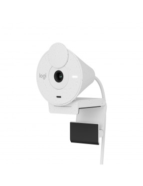 Logitech Brio 300 Full HD USB-C Webcam, Off-White