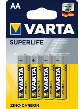 VARTA Super Heavy Duty Batterie Mignon AA R6 4er Blister