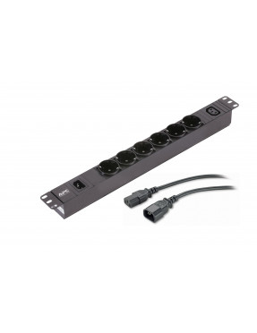 APC Easy PDU, Basic, 1U, 10A, 230V, 6 x Schuko Ausgänge, Rac