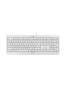 Cherry KC 1000 Keyboard US Layout mit Euro Symbol USB weiß-g