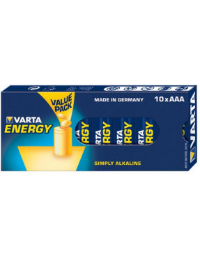 VARTA Energy Batterie Mignon AAA LR3 10er Retail Box 0410322
