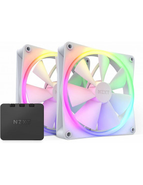 NZXT F140 RGB Core Gehäuselüfter 140mm Weiß 2er Pack