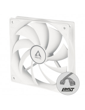 Arctic Cooling ARCTIC Gehäuselüfter F12 PWM PST 120 mm, weiß